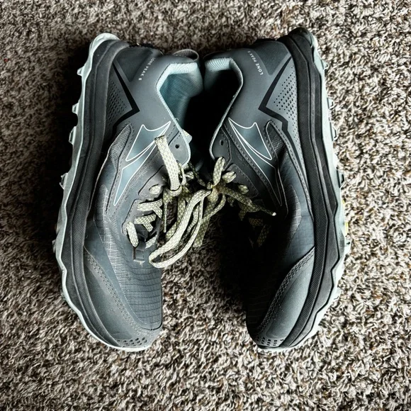 Altra Women’s 8 Lone Peak 5 Grey Blue Trail Hiking Athletic Shoe - Picture 7 of 9